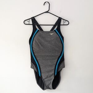 2/15$ Speedo Women's Gray and Blue Swimsuit